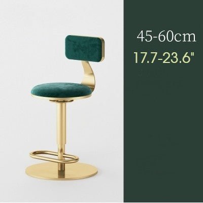 Luxury Round Rotating and Lifting Bar Stool with Backrest image | luxury furniture | bar stools | bar chairs | bar decor
