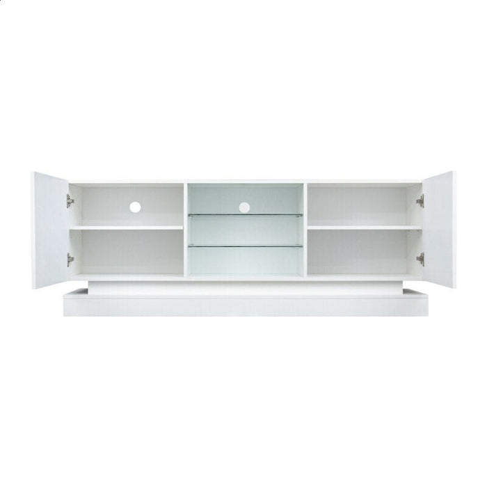Entertainment Center Media Console with LED Lights and Storage Drawers