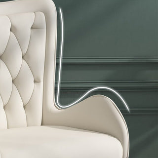 Minimalist modern leather dining chair for the dining room