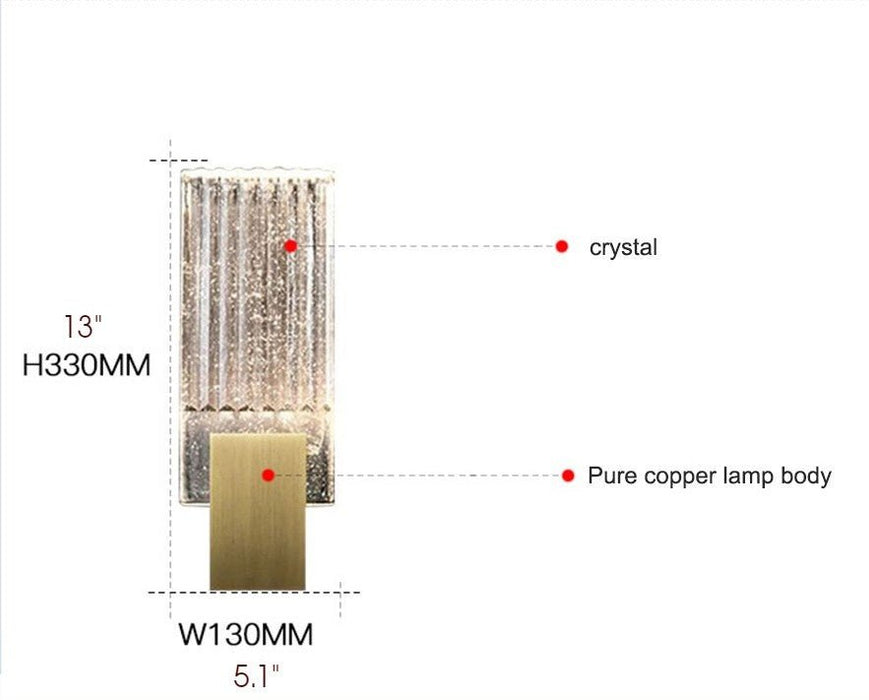 MIRODEMI® Creative Crystal LED Wall Sconce Light for Bedroom, Living Room, Hotel image | luxury furniture | wall lamps