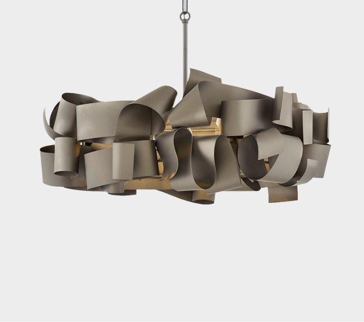 Mirodemi® Postmodern Grey/Gold Iron Chandelier For Living Room, Dining Room