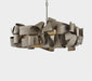 Mirodemi® Postmodern Grey/Gold Iron Chandelier For Living Room, Dining Room