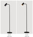 MIRODEMI® Minimalist Gold Floor Lamp with Marble Base for Living Room, Bedroom Black