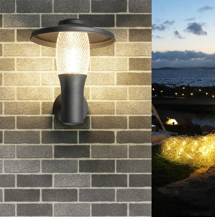 MIRODEMI® Modern Black Outdoor Aluminum LED Waterproof Wall lamp for Villa, Garden