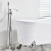 MIRODEMI® Chrome/Brushed Nickel Bathtub Sink Faucet Floor Mounted Free Standing