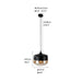 MIRODEMI® Modern loft hanging Glass Pendant Lamp for Kitchen, Restaurant, Bar, living room, bedroom AA