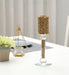 Exquisite Gold Crushed Diamonds Candle Holder in Gift Box