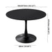 Black/White Modern Round Dining Table with Round MDF Table Top