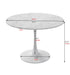 Black/White Modern Round Dining Table with Round MDF Table Top
