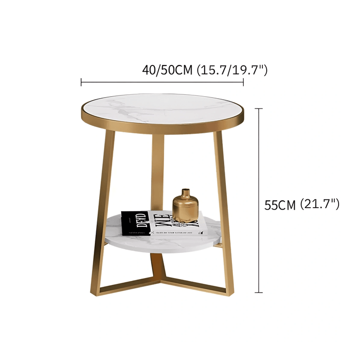 Gold/White/Black Modern Marble Nordic Coffee Table For Living Room