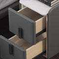 Nordic Solid Wood Bedside Table with Multi-layer Shelves image | luxury furniture | luxury bedside tables | wooden tables