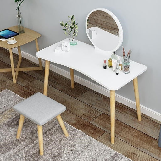Minimalist Nordic Dressing Table with Mirror image | luxury furniture | dressing tables | makeup tables | tables with mirror