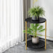 Round Nordic Luxury Multi-Storey Plant Stand Black / Dia9.4xH19.7" / Dia24.0xH50.0cm