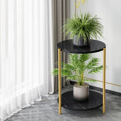 Round Nordic Luxury Multi-Storey Plant Stand image | luxury furniture | luxury plant stands | luxury round stands