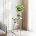 Multi-Shelves Nordic Luxury Plant Stand White / L15.7xH36.6" / L40.0xH93.0cm