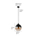 MIRODEMI® Modern loft hanging Glass Pendant Lamp for Kitchen, Restaurant, Bar, living room, bedroom AD