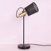 MIRODEMI® Industrial Retro Black Iron Metal Net Desk Adjustable Lamp Wireless Charger USB Charging Port