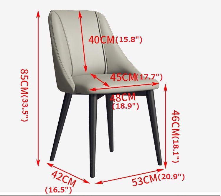 Nordic Iron Desk Stool Dining Chair