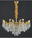 MIRODEMI® Modern gold crystal ceiling chandelier for living room, dining room, bedroom
