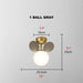 MIRODEMI® Creative Flower Branch LED Ceiling Lamp for Bedroom, Living Room, Corridor Gray / 1 ball