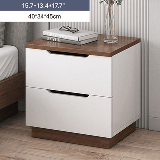 Modern Light Luxury Nightstand made of Wood For Bedroom image | luxury furniture | luxury wooden tables | luxury nightstands