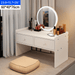 Light Simple Dressing Table With LED Mirror White / LED Mirror