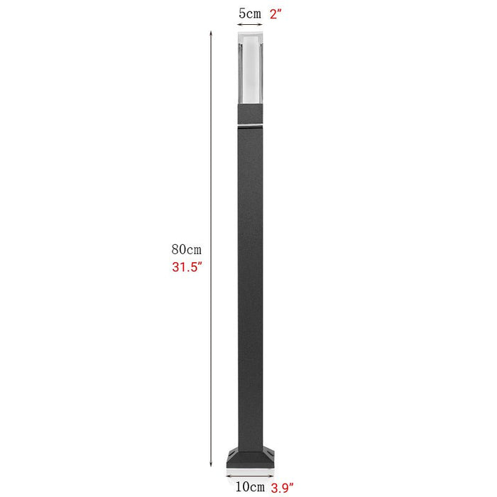 MIRODEMI® Waterproof Lawn Street Light Made in Aluminum and Acrylic