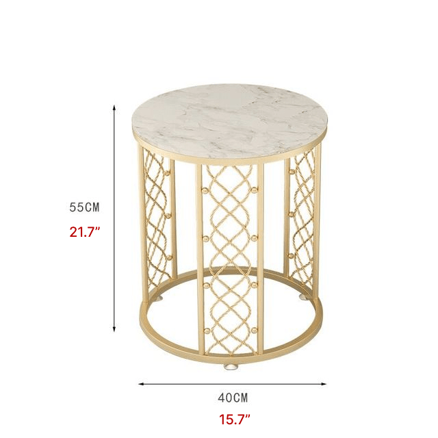 Marble Wrought Round Small Coffee Table image | luxury furniture | marble tables | small tables | coffee tables | round table