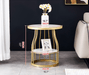 Luxury Tempered Glass Small Side Table with Iron Legs image | luxury furniture | glass tables | small tables | side tables