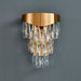 MIRODEMI® Luxury gold crystal wall sconce