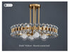 MIRODEMI® Modern colorful crystal LED Chandelier for living room, dining room