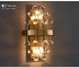 MIRODEMI® Wall light fixture with round crystals