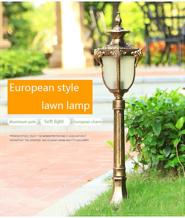 MIRODEMI® Luxury Vintage Outdoor LED Waterproof Lawn Lamp for Courtyard