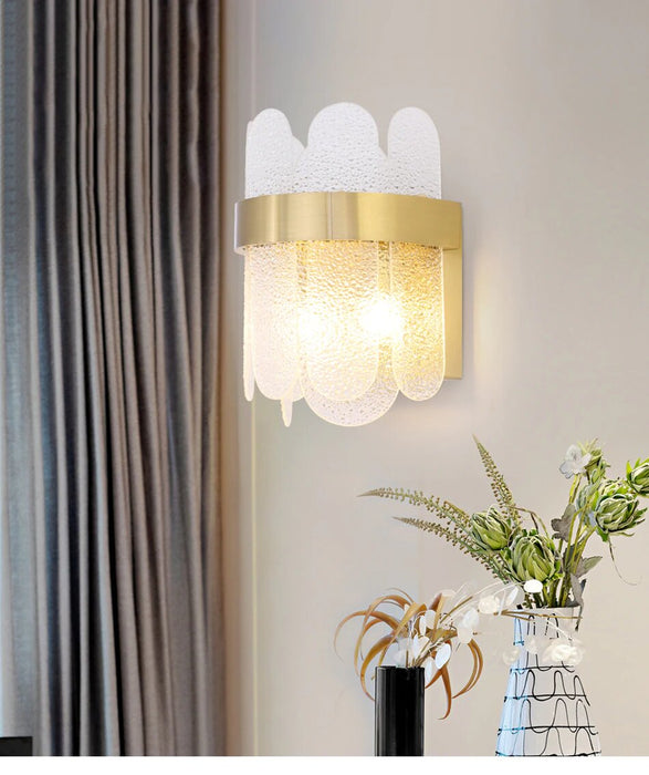 MIRODEMI® New modern gold stainless glass wall sconce