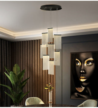 MIRODEMI® Luxury modern LED chandelier for staircase, lobby, living room, stairwell image | luxury lighting | luxury lamps