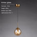 MIRODEMI® Modern LED Pendant Light in the Shape of Glass Ball for Dining Room image | luxury lighting |  glass ball lamps