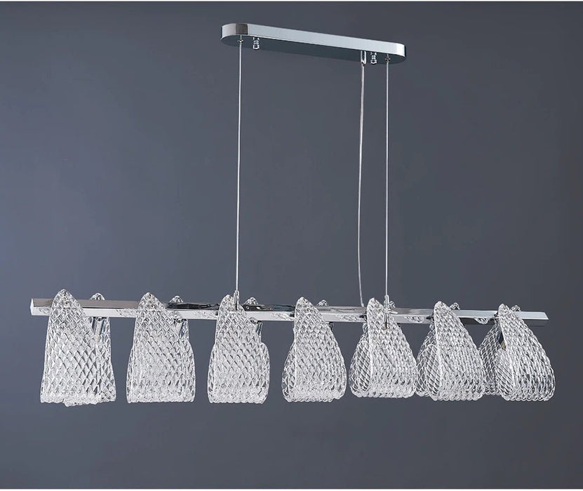 MIRODEMI® Kitchen island glass light fixtures. Modern chandelier for dining room