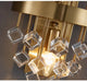 MIRODEMI® Wall light fixture with cube crystals