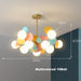 MIRODEMI® Multicolored Flower-Branch Shaped Chandelier Multicolored 10Ball / Cool Light