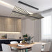 Mirodemi® Black/White Art LED Pendant Lighting For Living room, Dining room, Bar 40 Lamps - L74.8*W18.5" / Dimmable / Black