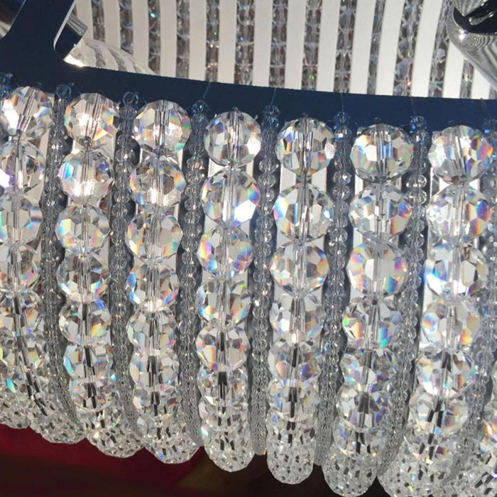 MIRODEMI® Crystal pendant modern round chandelier