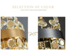 MIRODEMI® Luxury black/gold crystal chandelier