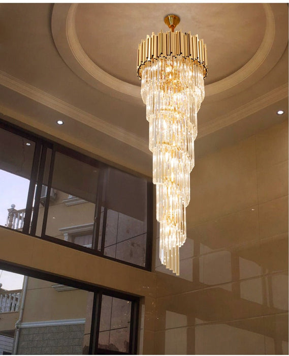 MIRODEMI® Modern cascade chandelier for staicase, lobby, hall, foyer, stairwell