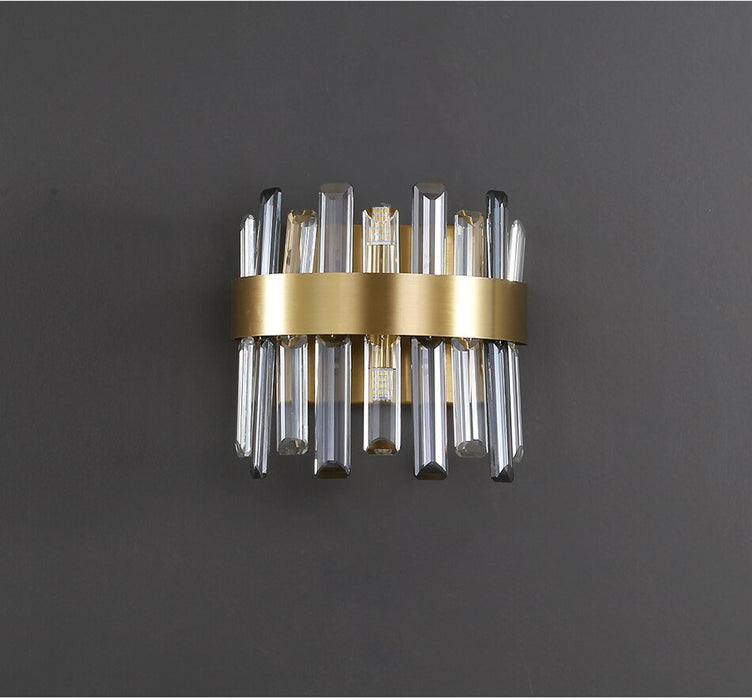 MIRODEMI® Brushed Gold design wall sconce 10*12''