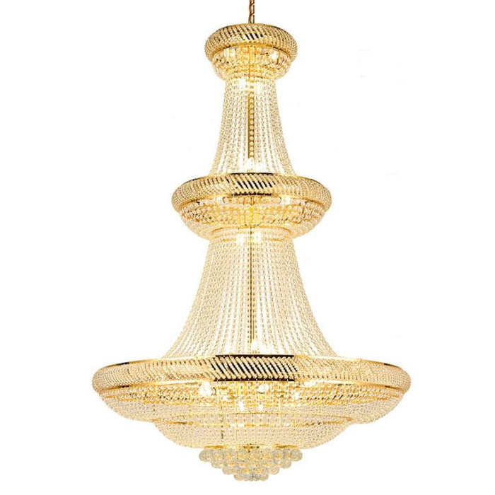MIRODEMI® Gold crystal chandelier for staircase, living room, lobby, stairwell