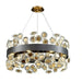 MIRODEMI® Luxury black/gold crystal chandelier