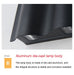 MIRODEMI® Black Waterproof Outdoor Aluminum LED Wall Lamp For Garden, Villa, Porch