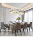 MIRODEMI® Modern design rectangle chandelier for dining room, kitchen island image | luxury lighting | rectangle chandeliers