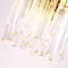MIRODEMI® 12" PostModern gold crystal chandelier