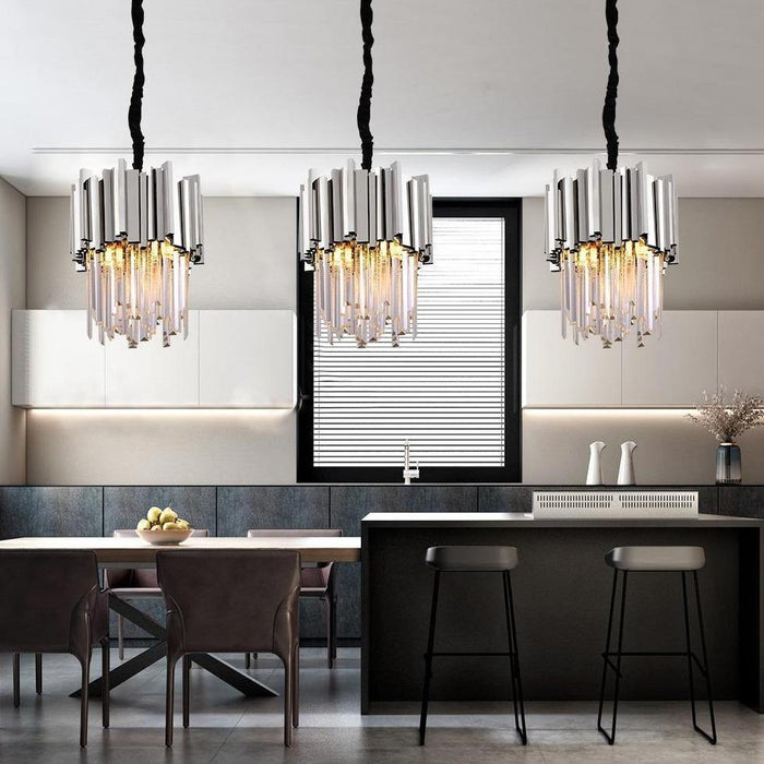 MIRODEMI® Gold/chrome light fixture for home decor